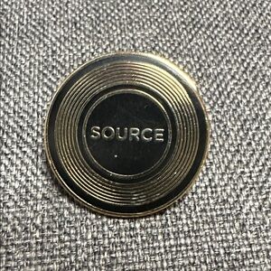 Source Cannabis Gold and Black Pin